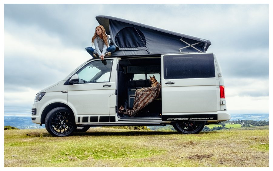 Samantha Womack WV campervan clee hill - glamping camping Worcestershire